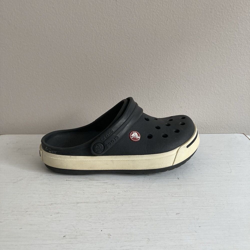 Crocs Kids Classic Crocbands Clogs Youth Unisex Shoes Size J3 Black Comfort - Picture 5 of 10